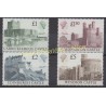 Timbres - Thème monuments - Grande-Bretagne - 1988 - No 1340/1343