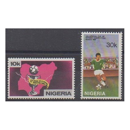 Nigeria - 1980 - Nb 374/375 - Football