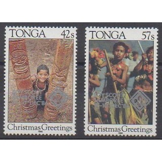 Acheter cette série de timbres de Tonga de l'année 1986 (No 650/651).