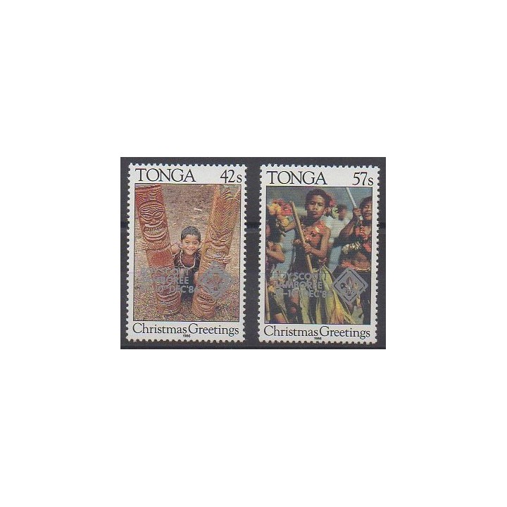 Acheter cette série de timbres de Tonga de l'année 1986 (No 650/651).