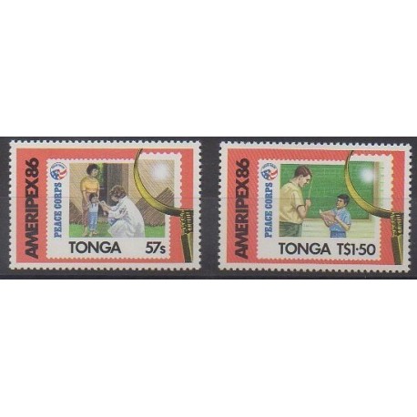 Tonga - 1986 - No 636/637 - Philatélie