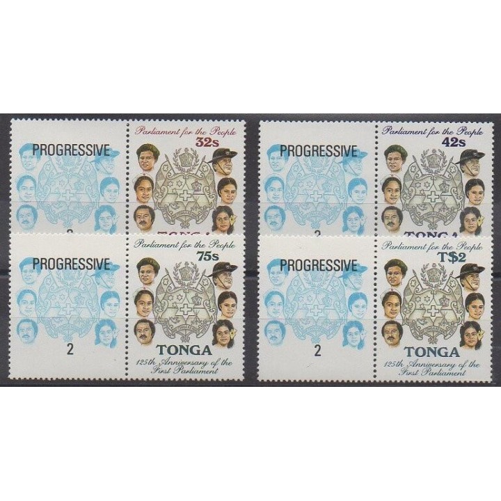 Acheter cette série de timbres de Tonga de l'année 1987 (No 677/680).