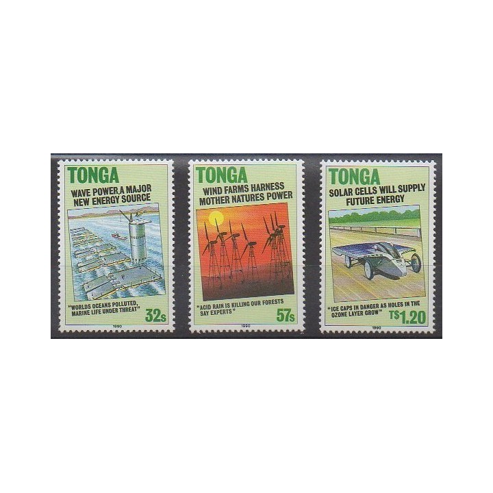 Buy this set of stamps of Tonga of the year 1990 (Nb 764/766).