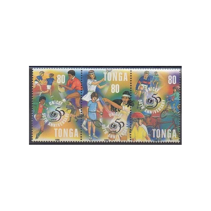 Acheter cette série de timbres de Tonga de l'année 1996 (No 1055/1057).