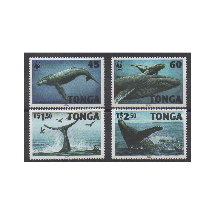 Acheter cette série de timbres de Tonga de l'année 1996 (No 1040/1043).