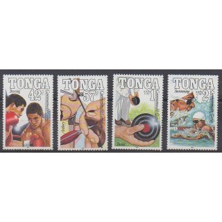 Acheter cette série de timbres de Tonga de l'année 1990 (No 760/763).