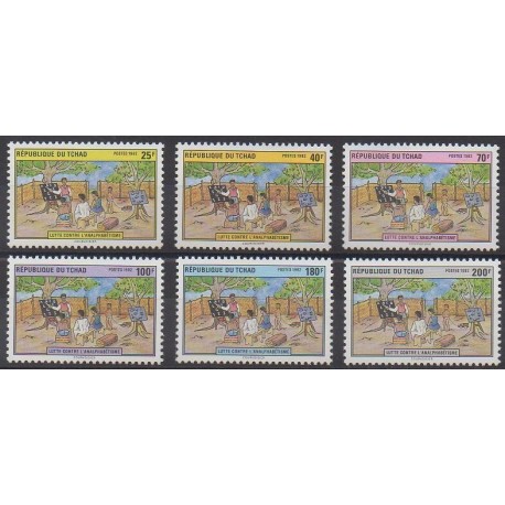 Tchad - 1992 - No 536/541
