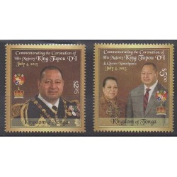 Tonga - 2015 - No 1451/1452 - Royauté - Principauté