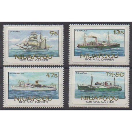 Tonga - Niuafo'ou - 1985 - Nb 54/57 - Boats - Postal Service