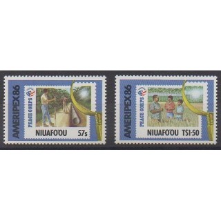 Acheter cette série de timbres de Tonga - Niuafo'ou de l'année 1986 (No 80/81).