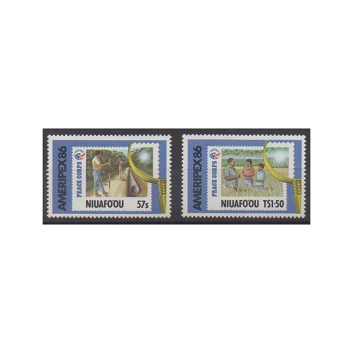 Buy this set of stamps of Tonga - Niuafo'ou of the year 1986 (Nb 80/81).
