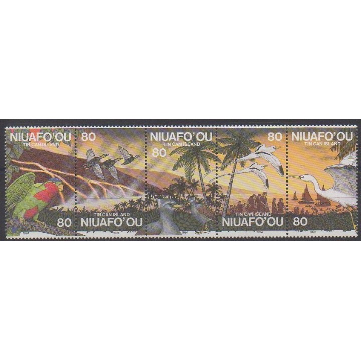 Acheter cette série de timbres de Tonga - Niuafo'ou de l'année 1994 (No 211/215).