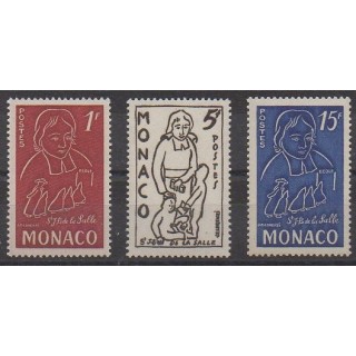 Buy this set of stamps of Monaco of the year 1954 (Nb 402/404).