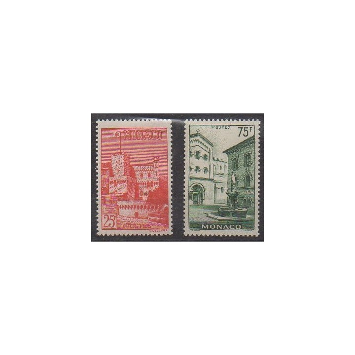 Acheter cette série de timbres de Monaco de l'année 1954 (No 397/398).