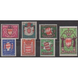 Monaco - 1954 - Nb 405/411 - Coats of arms