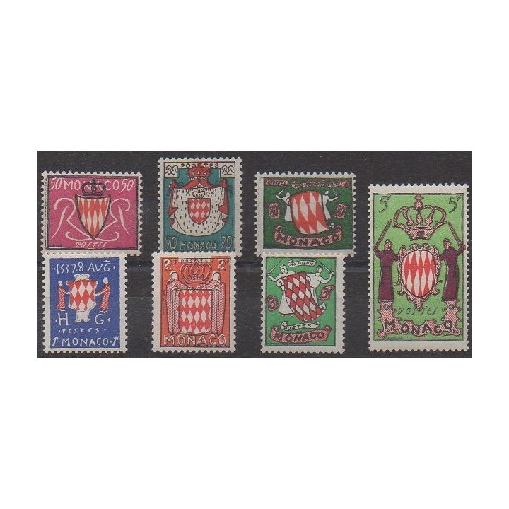 Acheter cette série de timbres de Monaco de l'année 1954 (No 405/411).