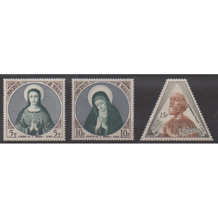 Acheter cette série de timbres de Monaco de l'année 1955 (No 437/439).