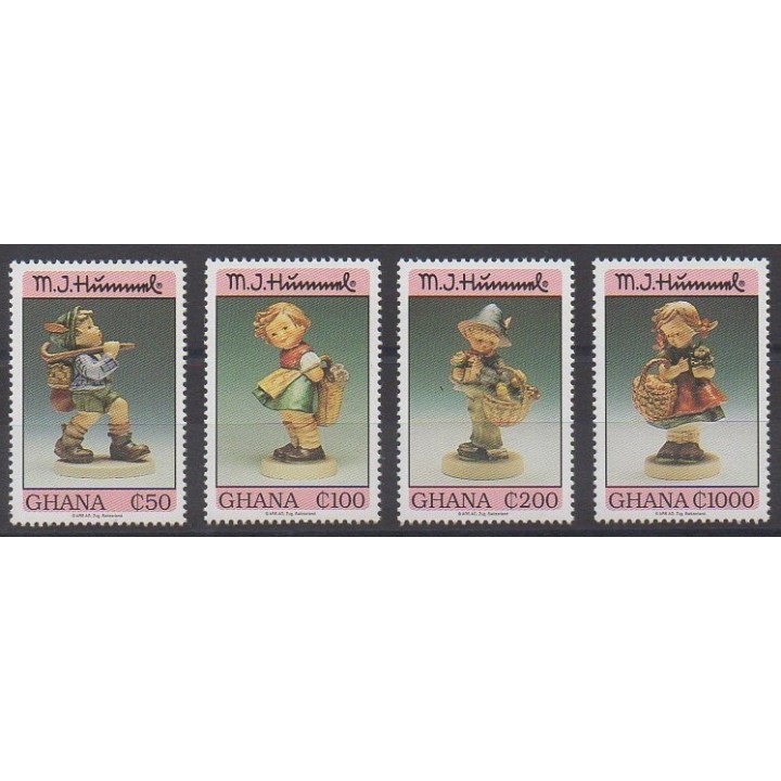 Acheter cette série de timbres du Ghana de l'année 1994 (No 1564/1567).