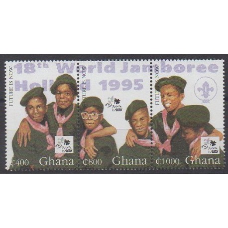 Ghana - 1995 - No 1791/1793 - Scoutisme
