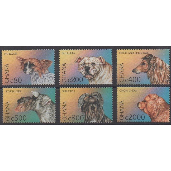 Acheter cette série de timbres du Ghana de l'année 1997 (No 2146/2151).