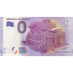 Billet souvenir - 55 - Mémorial de Verdun - 2016-1