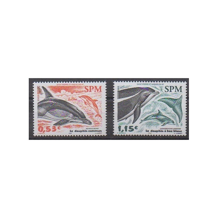 Acheter cette série de timbres de Saint-Pierre et Miquelon de l'année 2005 (No 843/844).