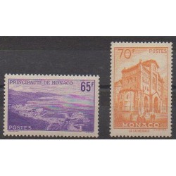 Monaco - 1957 - Nb 487/488 - Sights - Churches