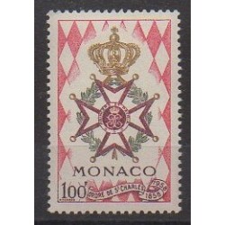Monaco - 1958 - No 490 - Monnaies, billets ou médailles