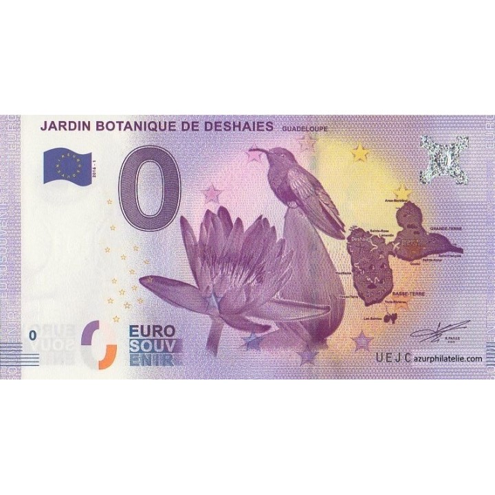 Euro banknote memory - 2016 - Jardin botanique de Deshaies - (Guadeloupe)