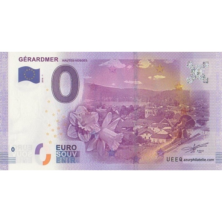 Euro banknote memory - 2016 - Gerardmer - (Vosges)