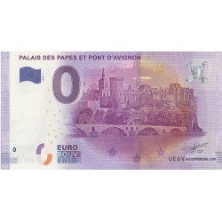 Euro banknote memory - 84 - Palais des Papes et Pont d'Avignon - 2016-1