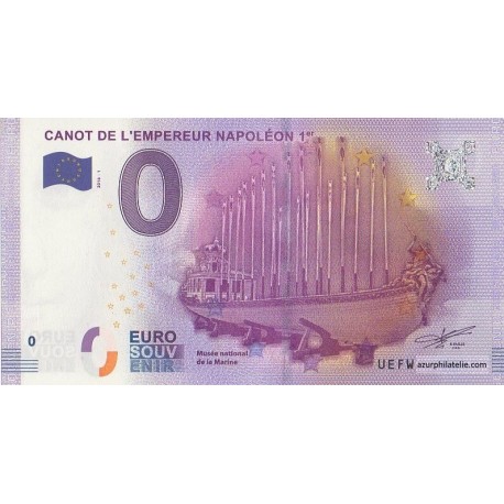 Euro banknote memory - 75 - Canot de l'empereur Napoléon 1er - 2016-1