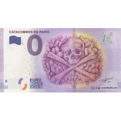 Billet souvenir - 75 - Catacombes de Paris - 2016-2