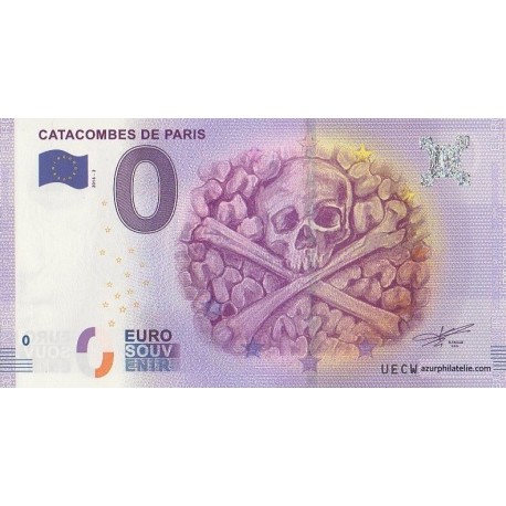 Euro banknote memory - 75 - Catacombes de Paris - 2016-2