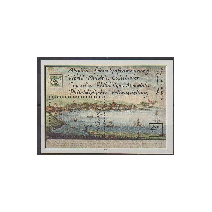 Buy this souvenir sheet  of Faroe Islands of the year 1987 (Nb BF3).