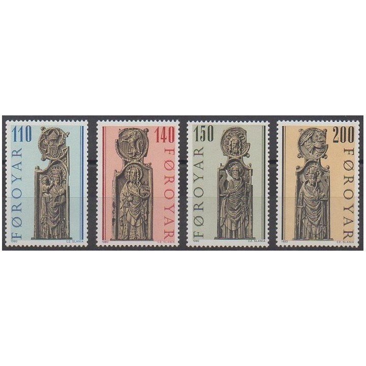 Buy this set of stamps of Faroe Islands of the year 1980 (Nb 49/52).