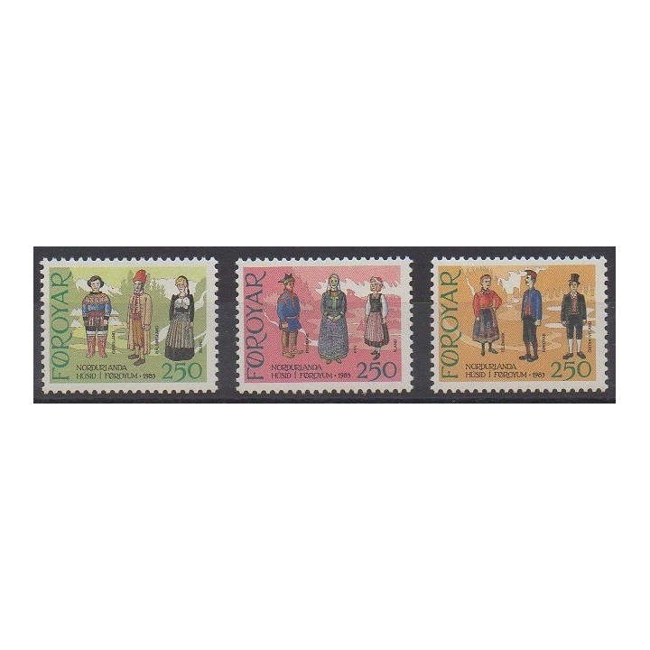 Buy this set of stamps of Faroe Islands of the year 1983 (Nb 84/86).
