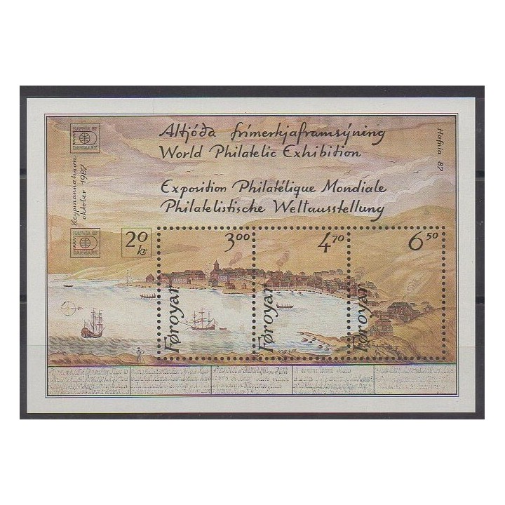 Buy this souvenir sheet  of Faroe Islands of the year 1986 (Nb BF2).