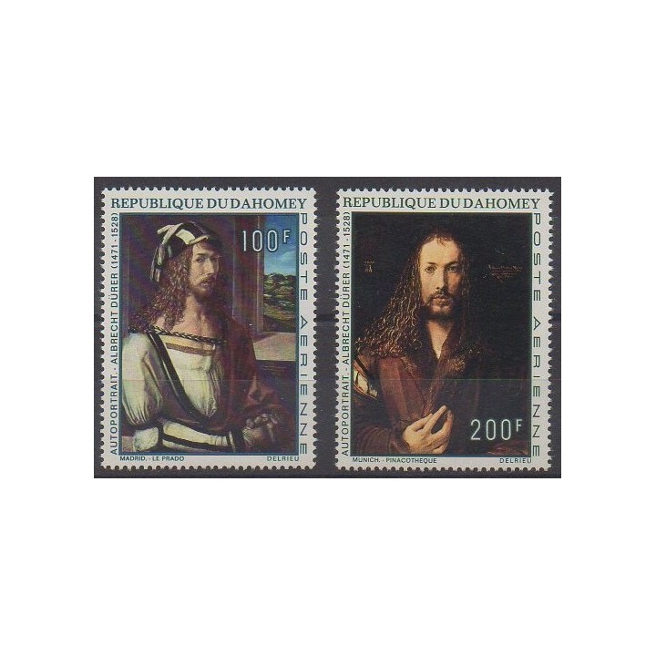 Acheter ces timbres du Dahomey de l'année 1971 (No PA143/PA144).