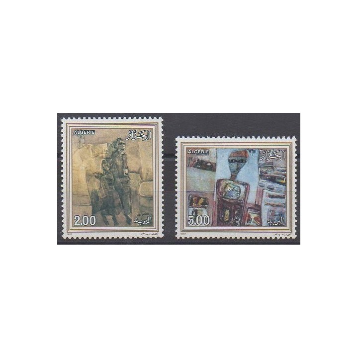Acheter cette série de timbres d'Algérie de l'année 1987 (No 886/887).