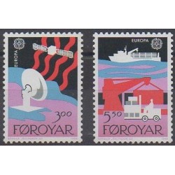 Faroe (Islands) - 1988 - Nb 160/161 - Telecommunications - Europa