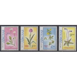 Faroe (Islands) - 1988 - Nb 156/159 - Flowers