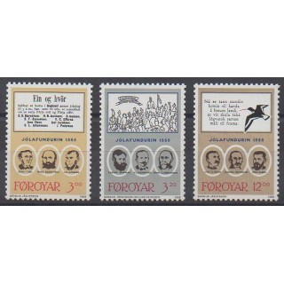 Acheter cette série de timbres des îles Féroé de l'année 1988 (No 166/168).
