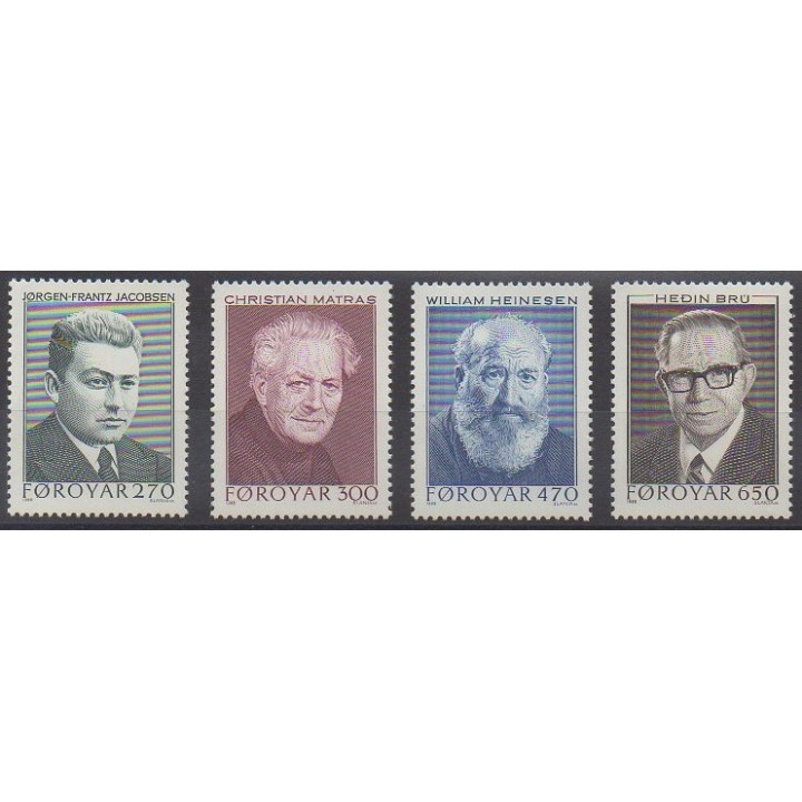 Buy this set of stamps of Faroe Islands of the year 1988 (Nb 162/165).