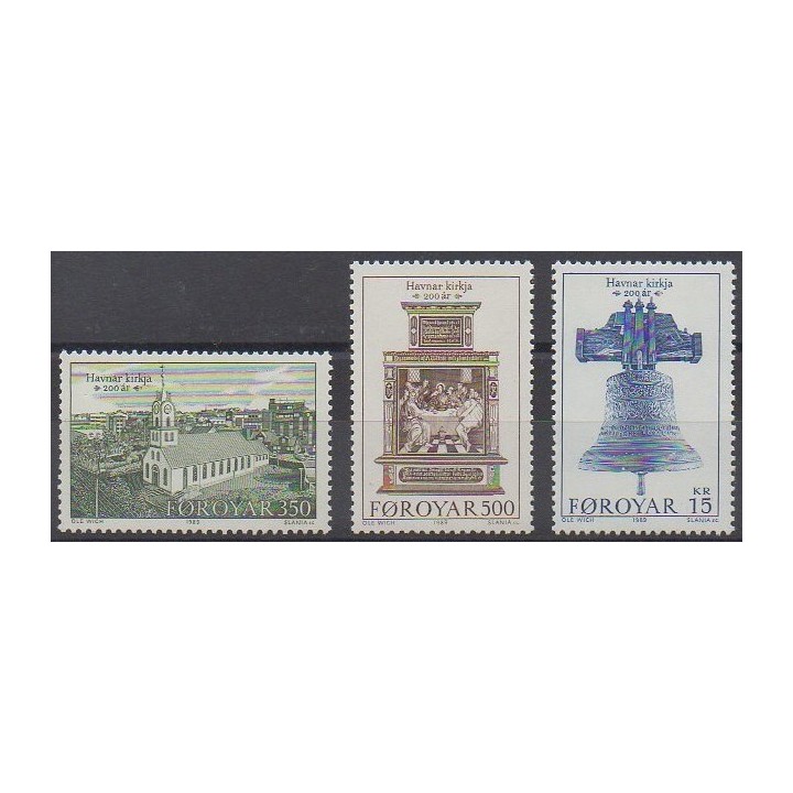 Buy this set of stamps of Faroe Islands of the year 1989 (Nb 173/175).