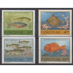 Faroe (Islands) - 1994 - Nb 250/253 - Sea life