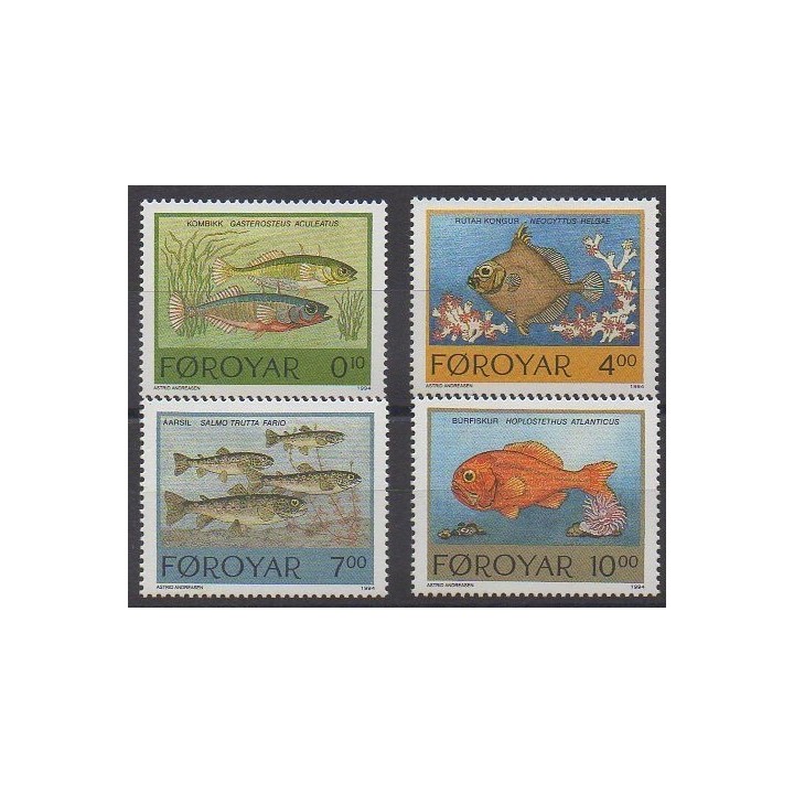 Buy this set of stamps of Faroe Islands of the year 1994 (Nb 250/253).