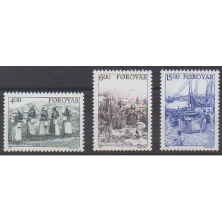 Acheter cette série de timbres des îles Féroé de l'année 1995 (No 282/284).