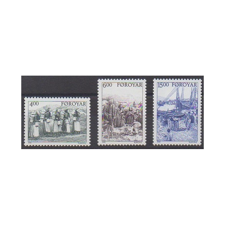 Acheter cette série de timbres des îles Féroé de l'année 1995 (No 282/284).