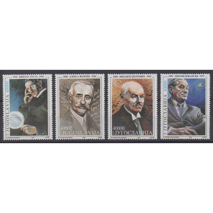 Buy this set of stamps of Yugoslavia of the year 1993 (Nb 2455/2458).